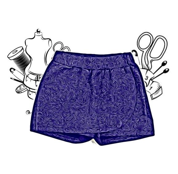 Molde Modelagem de Short Saia Infantil 4 a 14 Anos #205