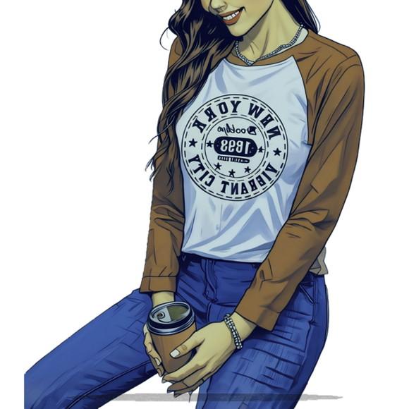 Molde Modelagem em pdf Baby Look m Longa Raglan Fem Pp ao Gg