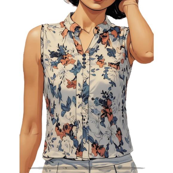 Molde Modelagem em pdf Blusa Regata Fem Gola Padre P ao Xxg