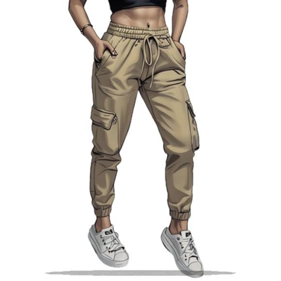 Molde Modelagem em pdf Calça Cargo Feminina Adulto Pp ao Gg