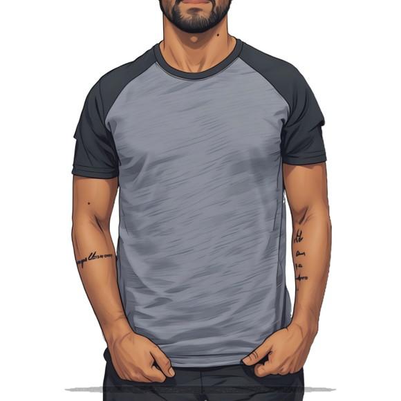 Molde Modelagem em pdf Camiseta Raglan Masculina Pp ao Xxg