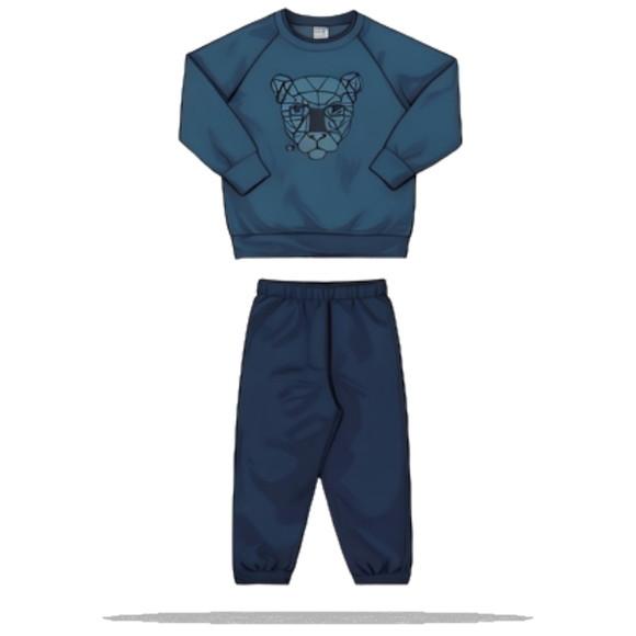 Molde Modelagem em pdf Conj Agasalho Moletom Inf Raglan 2-14