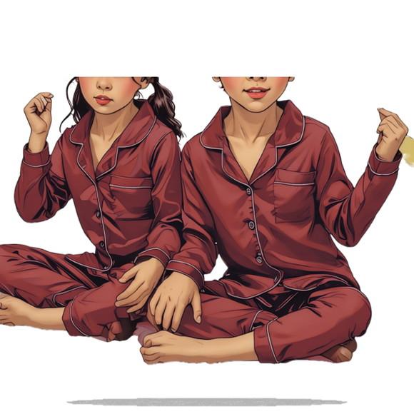 Molde Modelagem em pdf Pijama Americano Inverno Inf 2 ao 12