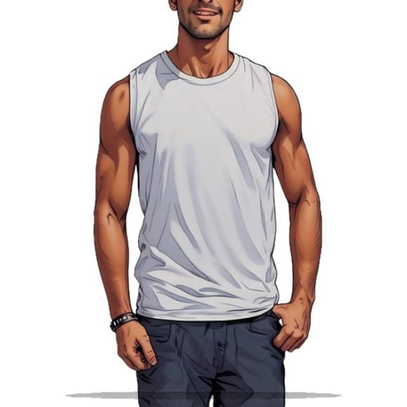 Molde Modelagem em pdf Regata Machao Masculina do Pp ao Xg