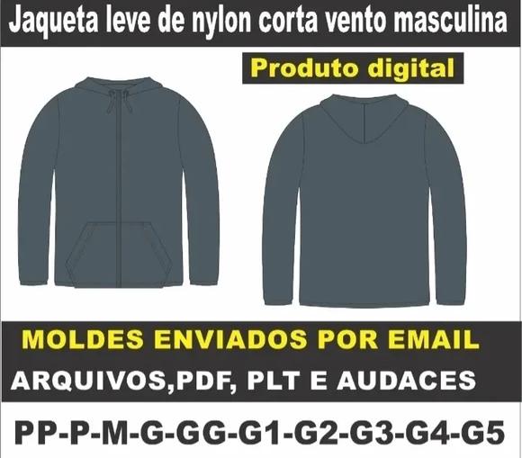 Molde Modelagem Jaqueta Masculino Corta Venta Básica
