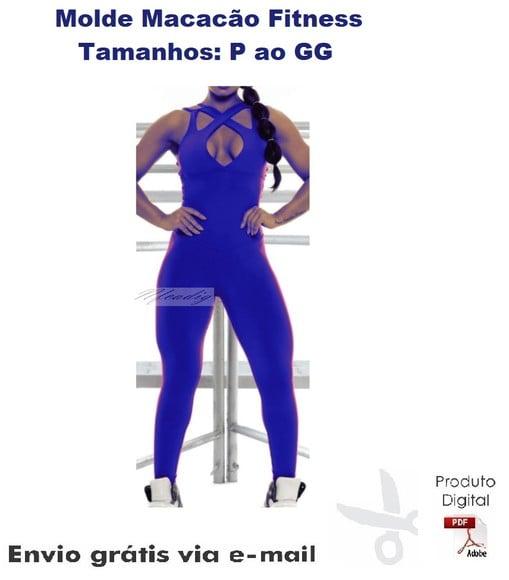 Molde Modelagem Macacão Fitness Gola Gota #128
