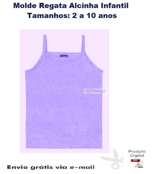 Molde Modelagem Regata Blusa Alcinha Infantil #147