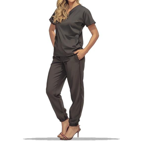 Molde Modelagem Scrub Pijama Fem Adulto Confort P ao Xxg