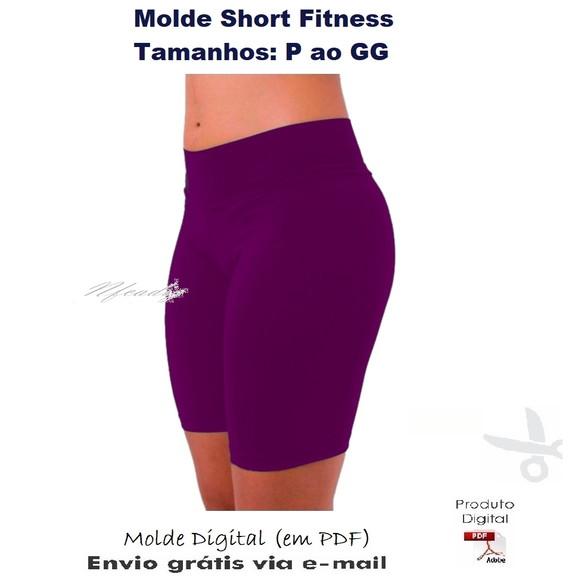 Molde Modelagem Short Fitness (P ao GG) #336