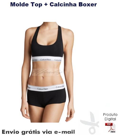 Molde Modelagem Top + Calcinha Boxer ref 79