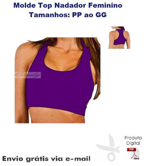 Molde Modelagem Top Nadador Feminino #136