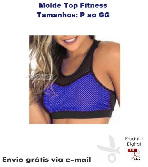 Molde Modelagem Top Recorte Pala Fitness Academia #137