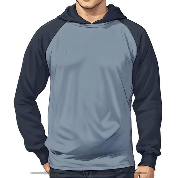 Molde para Costura em pdf Blusa Moletom Raglan Touca Pp - Gg