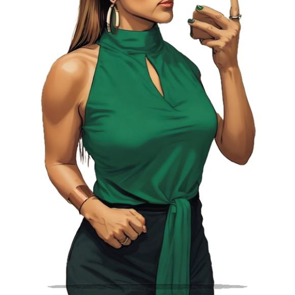 Molde para Costura em pdf Blusa Fem Cava Americana P ao Xxg