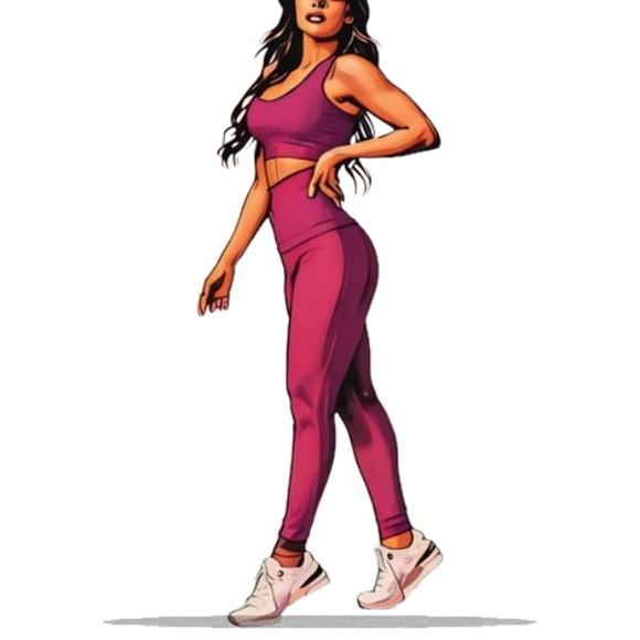 Molde para Costura em pdf Calça Leg + Cropped Fitness Pp-xg