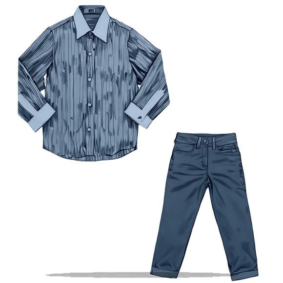 Molde para Costura em pdf Camisa e Calça Infantil 1 a 8 Anos