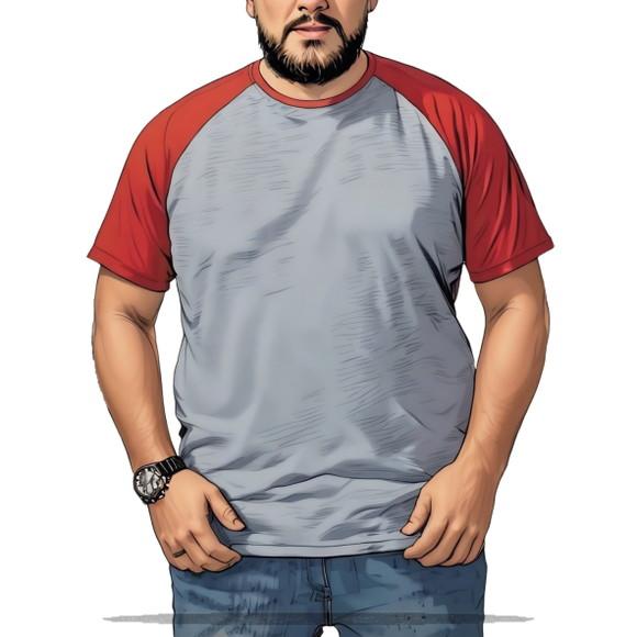 Molde para Costura em pdf Camiseta Raglan Masc P Size Gg-g5
