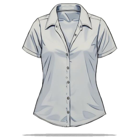 Molde para Costura em pdf Camisete Fem 2 Opções Manga P - Gg