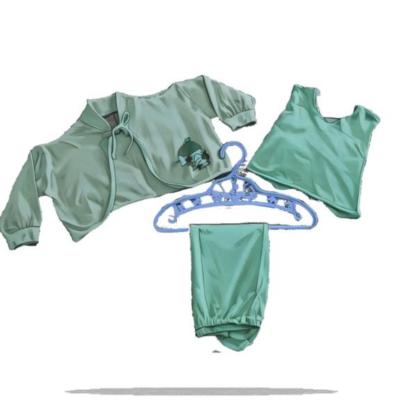 Molde para Costura em pdf Conjunto Pagaozinho Bebe Pp ao Gg