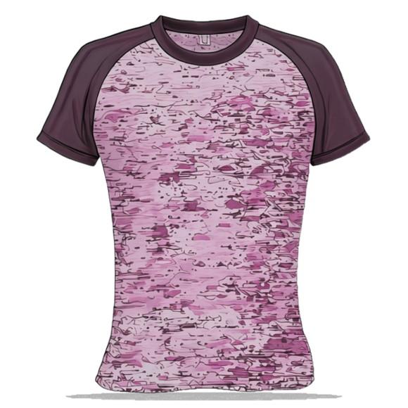 Molde para Costura em pdf de Baby Look Fem Raglan do Pp - Gg