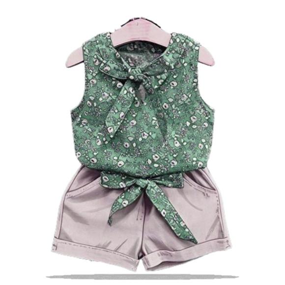 Molde para Costura em pdf de Bata e Short Infantil 2 ao 14