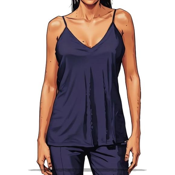 Molde para Costura em pdf de Blusa Regata Alça Fem 36 ao 52