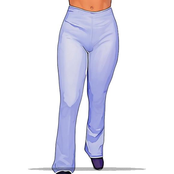 Molde para Costura em pdf de Calça Flare do P ao Gg