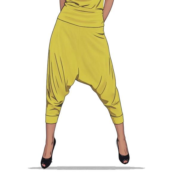 Molde para Costura em pdf de Calça Saruel Feminina do 36 ao