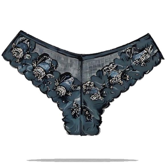 Molde para Costura em pdf de Calcinha Tanga de Renda Pp - Xg
