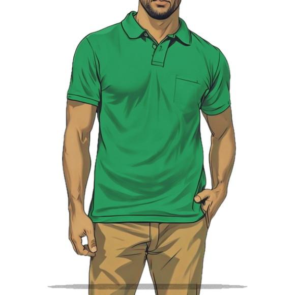 Molde para Costura em pdf de Camisa Polo Masc Trad Pp ao Gg
