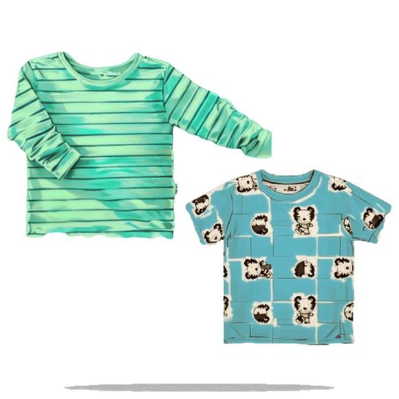Molde para Costura em pdf de Camiseta Bebe Tamanhos Rn ao Gg