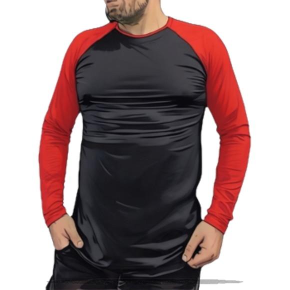 Molde para Costura em pdf de Camiseta Raglan Longa Plus Size
