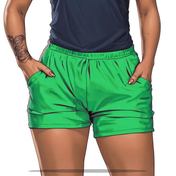 Molde para Costura em pdf de Short Fem Malha Pp ao Xxg