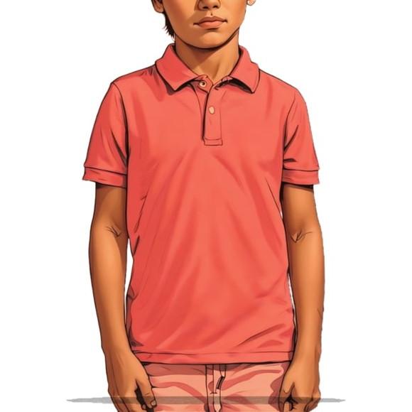 Molde para Costura em pdf Polo Tradicional Inf 2 a 16 Anos