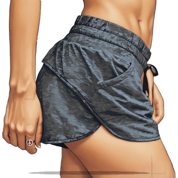 Molde para Costura em pdf Short Fem Fitness Praia Pp ao Xg