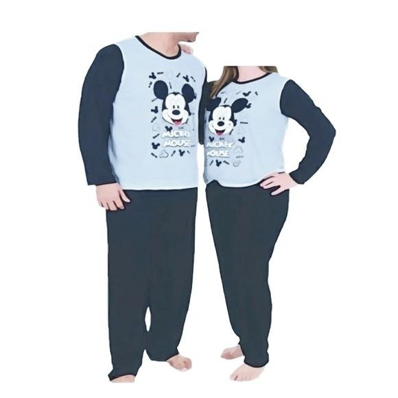 Molde Pijama Adulto Inverno Longo Masculin Femini
