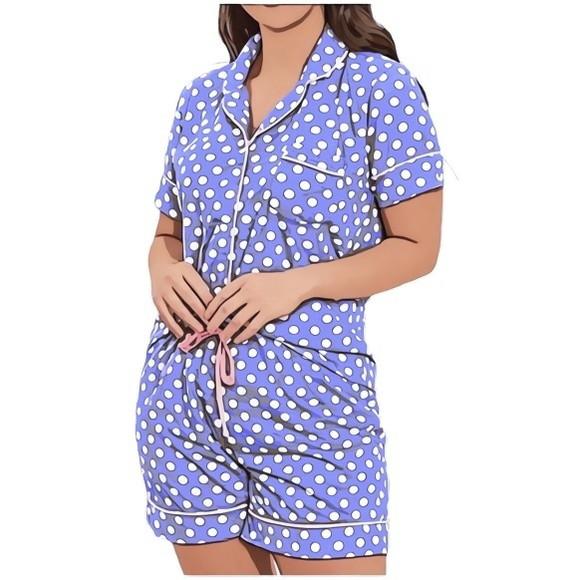 Molde Pijama Americano Curto Feminino P ao Gg