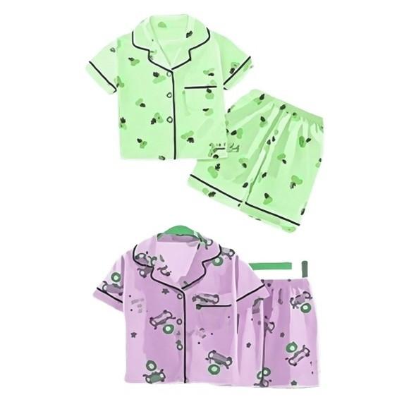 Molde Pijama Americano Botões Infantil Verão 2 ao 14