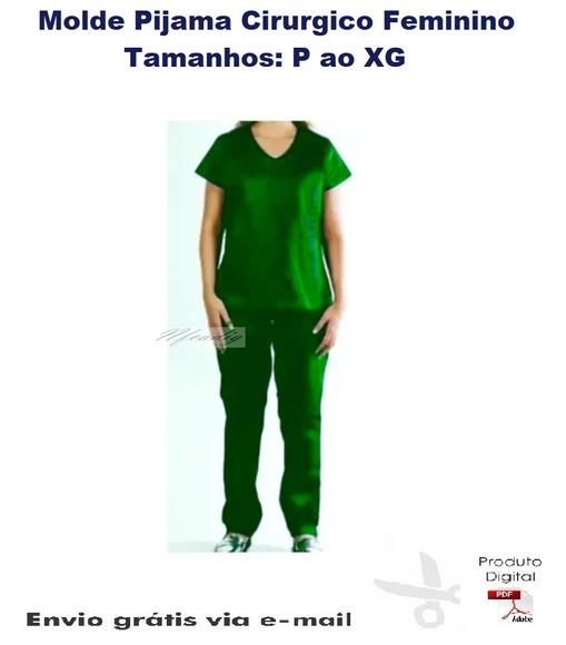 Molde Pijama Cirurgico Feminino #262