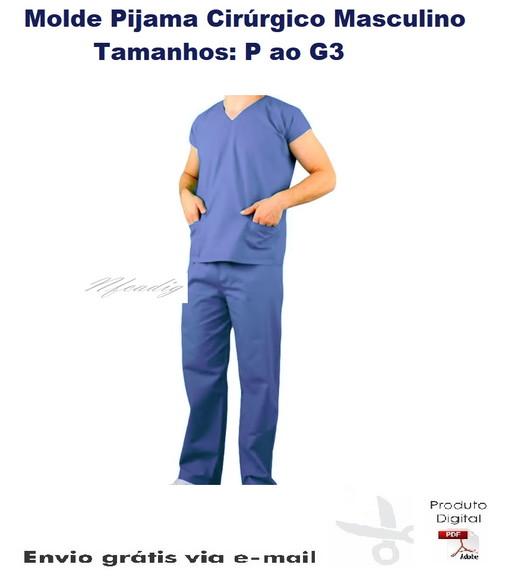 Molde Pijama Cirúrgico Masculino #263