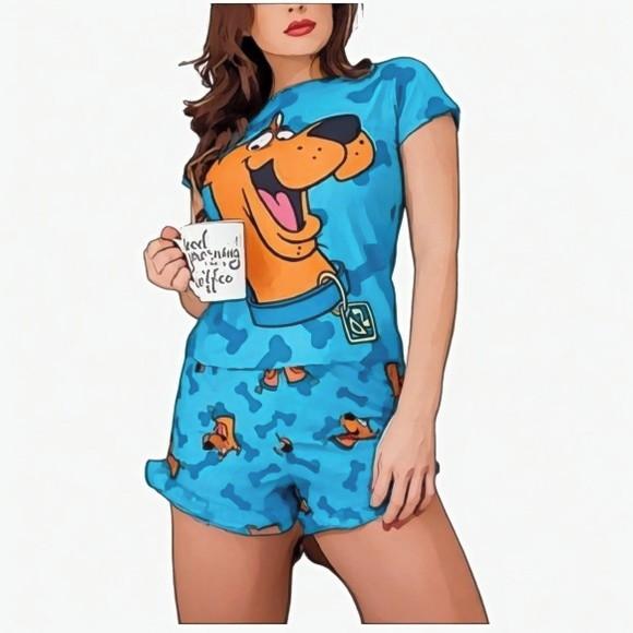 Molde Pijama Curto Scooby Doo Feminino P ao Xxg
