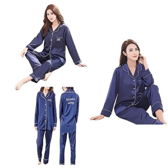 Molde Pijama Fem Longo Luxo Cetim- Digital E-mail