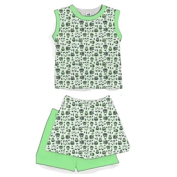 Molde Pijama Curto Regata Infantil Verão 2 ao 14