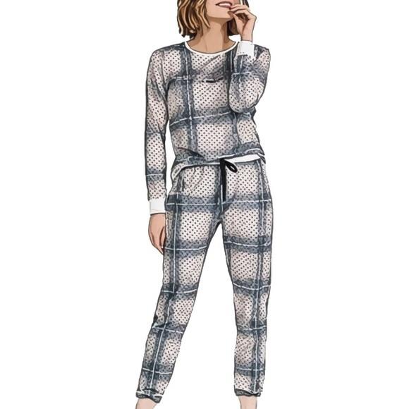 Molde Pijama Feminino Inverno Punhos Ribana P ao Gg