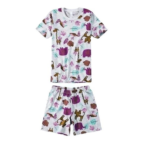 Molde Pijama Infantil Curto Verão Masculino 2 a 14 Anos