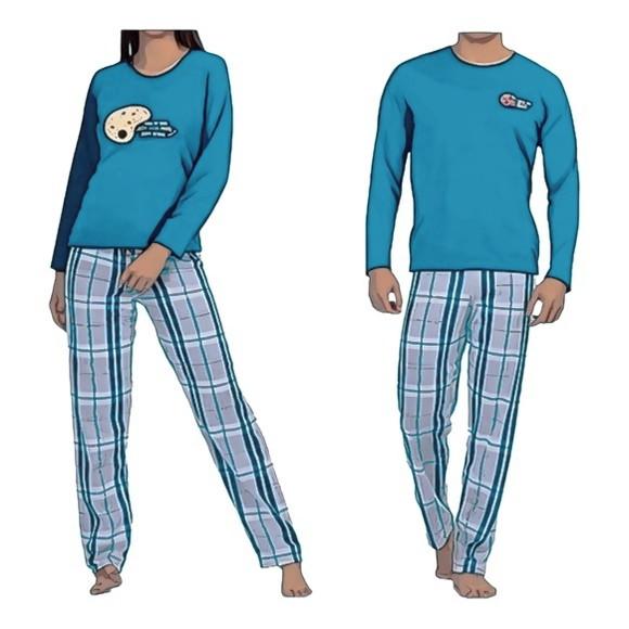 Molde Pijama Masculino e Feminino Inverno P ao Gg