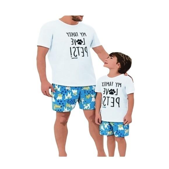 Molde Pijama Verão Pai e Filho em pdf