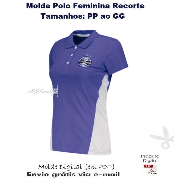 Molde Polo Feminina Recorte PP ao GG #321