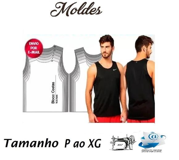 Molde Regata Masc. do P ao Xg em pdf e Corel Por Email