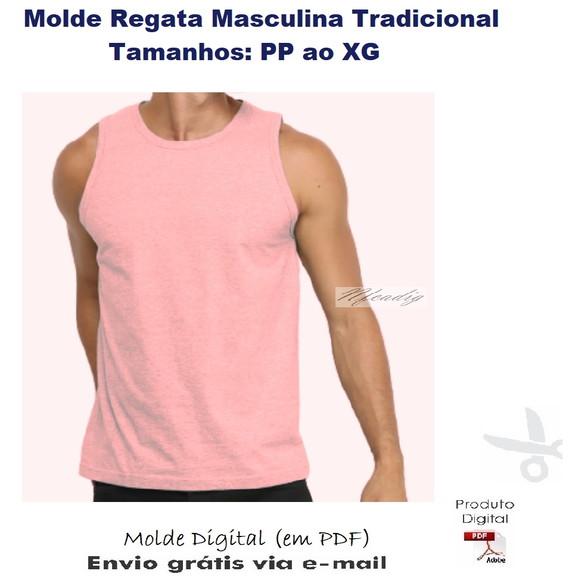 Molde Regata Masculina Tradicional #374